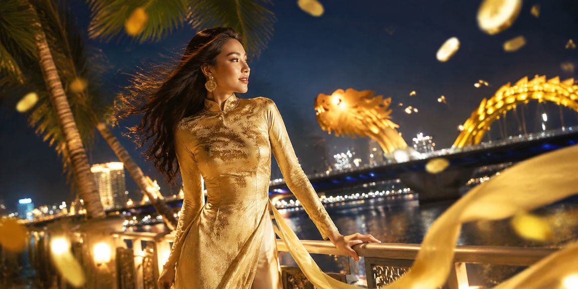 Phụ nữ áo dài tham gia giải trí casino tại Đà Nẵng