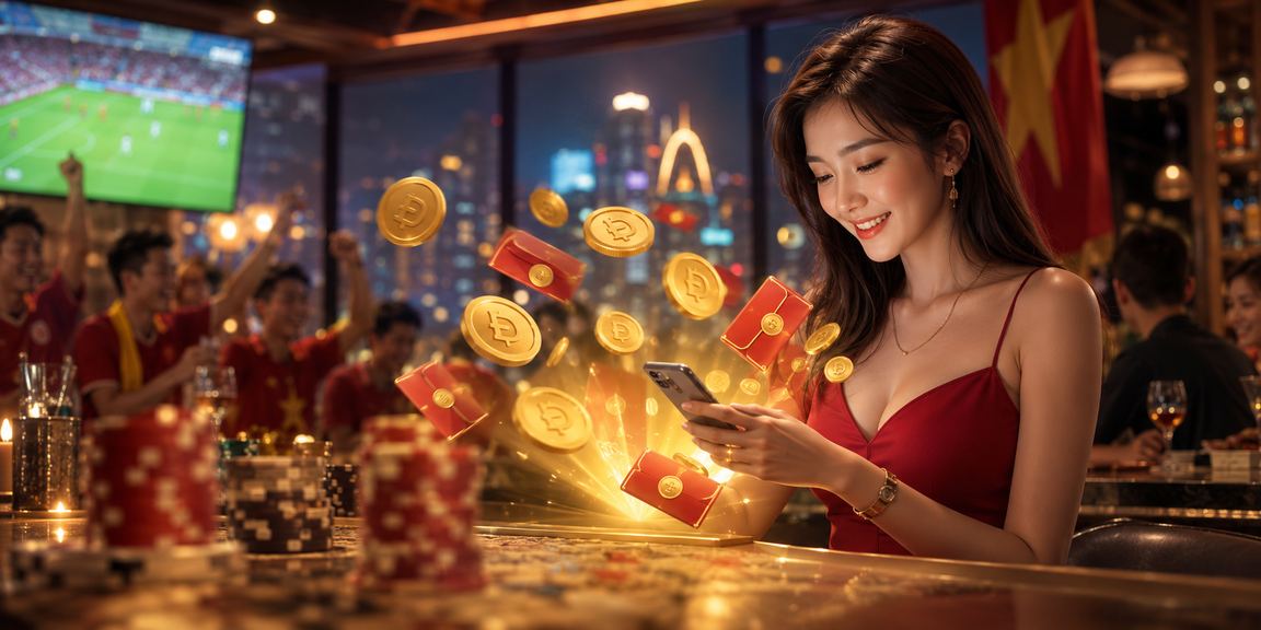 Người dùng tại Hà Nội hào hứng theo dõi kết quả cá cược bóng đá và nhận thưởng đỏ trên điện thoại